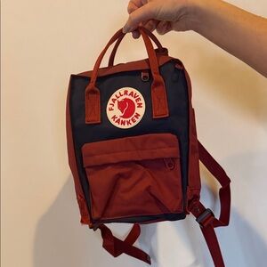 Kånken Mini Backpack - Navy and Rust